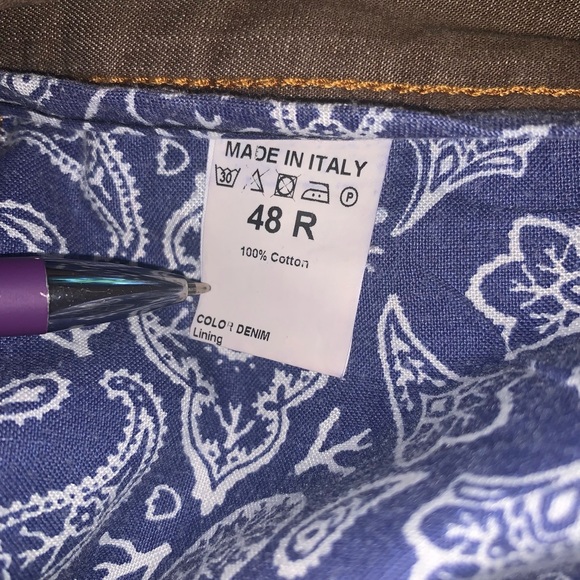 ISAIA Pants Slim Coral Cotton Tan 48R - Picture 8 of 9